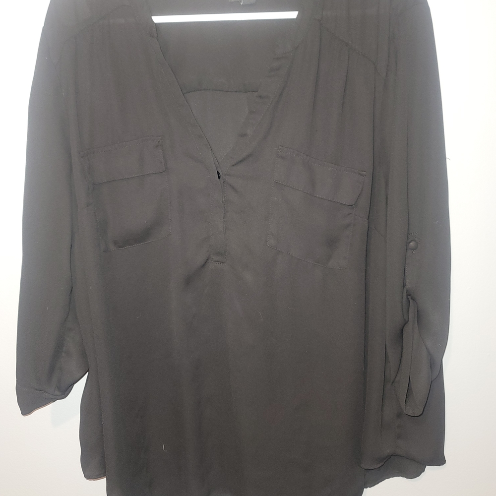 Elegant Black Women's Top